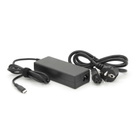 Блок питания MERLION для ноутбука DELL 90W штекер Type-C, длина 0,9м + кабель питания