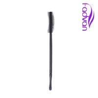 Щіточка для брів і вій силікон, чорна