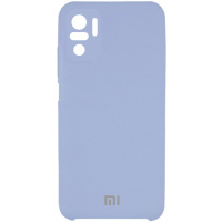 Чохол Silicone Cover Full Camera (AAA) для Xiaomi Redmi Note 10 / Note 10s (Блакитний / Lilac Blue) - купити в SmartEra.ua