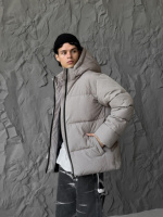 Чоловіча зимова куртка Brut на пуху бежева RD490