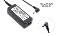 Блок питания для ноутбука Samsung 19v 2.1a 40w 5.5x3.0 or 5.0x3.0mm (+pin) (A class) 1 день гар.