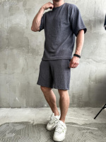 Комплект футболка/шорти - Сірий - 42-046