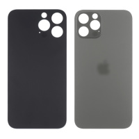 Заднее стекло корпуса для Apple iPhone 13 Pro Max Graphit (серое) маленький вырез под камеру