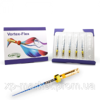 Vortex FLEX, нікель-титанові профайли для викривлених каналів, 6 шт 20/04 (25 мм)