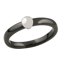 Серебряное кольцо CatalogSilver с керамикой, вес изделия 2,16 гр (1444313) 17 размер