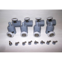 Набор из 4-х нижних одинарных роликов B43A с диаметром колесики 23 мм.