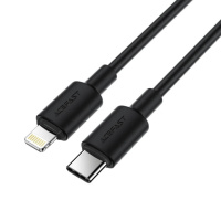Кабель ACEFAST C25-01 USB-C to L silicone charging data cable Black (6974316287049)