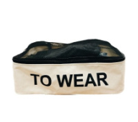 Сумка хлопковая ORGANIZE для вещей 35х25х12 см TO WEAR (светлая)