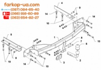 Тягово-сцепное устройство (фаркоп) Opel Meriva B (2010-2017)