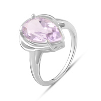 Серебряное кольцо CatalogSilver с натуральным аметистом 3.188ct, вес изделия 3,43 гр (2083528) 18 размер