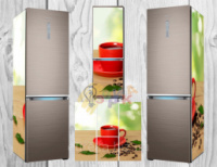 Дизайнерские наклейки на холодильник Бодрость