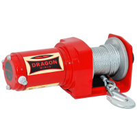 Лебідка електрична для квадроцикла 0.9т 12V DWM 2000 ST сталевий трос Dragon Winch