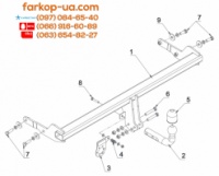 Тягово-сцепное устройство (фаркоп) Seat Ibiza (hatchback) (2017-...)
