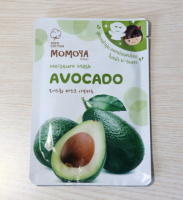 Тайская тканевая маска для лица и шеи с авокадо Mamoya