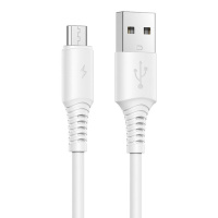 Дата кабель Borofone BX47 Coolway USB to MicroUSB (1m) Білий - купити в SmartEra.ua