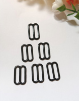 Регулятор для бретелей/ 1 шт/ металл / цвет черная эмаль / 19 мм