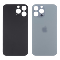 Заднее стекло корпуса для Apple iPhone 13 Pro Max Sierra Blue (синее) маленький вырез под камеру