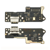 Разъём зарядки для Xiaomi Poco M3 на плате с микрофоном и компонентами Original