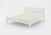 Двуспальная кровать Mebigrand Даллас Белый (RAL9003) 140х200 см (DMBG-1768)