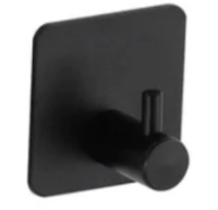 Крючки самоклеящиеся штырь квадрат (Черный) 1 шт