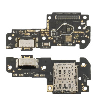 Разъём зарядки для Xiaomi Redmi Note 12 Pro (5G)/ Poco X5 Pro на плате с mic. и компонентами (Type-C) Original