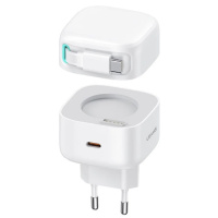 МЗП Usams US-CC202 GaN With Type-C Magnetic Retractable Cable Module XMF Ser. 35W (2USB-C)