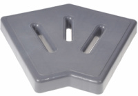 Кутовий елемент Aquaviva KP HKE24-G для переливної решітки 45° 195х22 мм