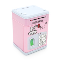 Копилка-сейф Sauron YT43977, кодовый замок+ отпечаток, Pink, Box