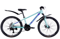 Велосипед AL 24« Discovery QUBE DD CS рама-11,5» свiтло-бiрюзовий 2025