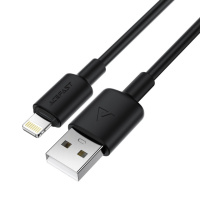 Кабель ACEFAST C25-02 USB-A to L silicone charging data cable Black (6974316287056)