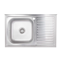 Кухонна мийка Brinex 5080-L 0,6 мм Satin (BRIN5080LSAT06)