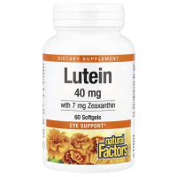 Лютеїн 40 мг, Lutein, Natural Factors, 60 гелевих капсул