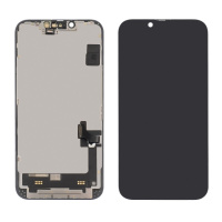 Дисплей для Apple iPhone 14 с чёрным тачскрином Original (переклееное стекло)