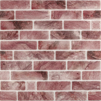Панель стінова 680х680х4мм Клінкер рожева глина SW-00002005