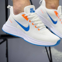 Літні кросівки Nike колір білий/блакиткий