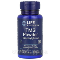 Триметилгліцин, ТМГ, 500 мг, TMG Powder (Trimethylglycine), Life Extension, 50 гр