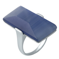 Серебряное кольцо CatalogSilver с кошачьим глазом, вес изделия 9,08 гр (1955536) 17 размер