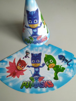 Колпак детский 16 см «Праздник» картон Герои в масках