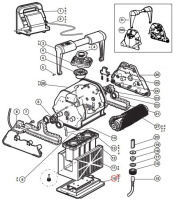 Нижня кришка для робота-пилососа Hayward TigerShark (RCX75000-236)