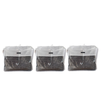 Набор из 3 сумок ORGANIZE для хранения аксессуаров и детской одежды, 30×27×12 см (белый)