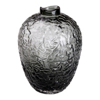 Ваза декоративна Bixuan в стилі ретро скляна 30 см, сірий