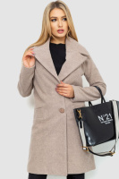 Пальто жіноче, колір світло-бежевий, 186R356