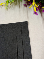 Фетр для рукоделия. Толщина - 3 мм. Размер листа 20×30 см. Черный