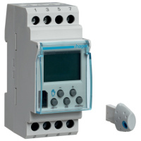 Таймер цифровий Hager EG103E, 2 модуля, тижневий, 16 А