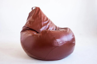 КРЕСЛО ГРУША КОЖЗАМ, КРЕСЛО МЕШОК ЭКОКОЖА, ПУФИК МЕШОК КРЕСЛО 100*140