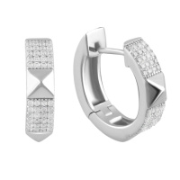 Срібні сережки SilverBreeze з фіанітами (2078692)