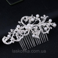 Гребінь для зачіски з бусінами і камнями
