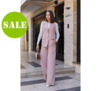 Жіночий брючний костюм з жилетом «Rakel» | Батал | Розпродаж моделі