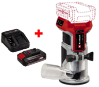 Фрезер акумуляторний безщітковий окантовочний Einhell TP-ET 18 Li BL - Solo : з АКБ 18 V 2.5 Ah + ЗП