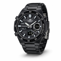 Чоловічий годинник Casio Edifice EFV-C110DC-1A з комбінованим циферблатом та сталевим браслетом